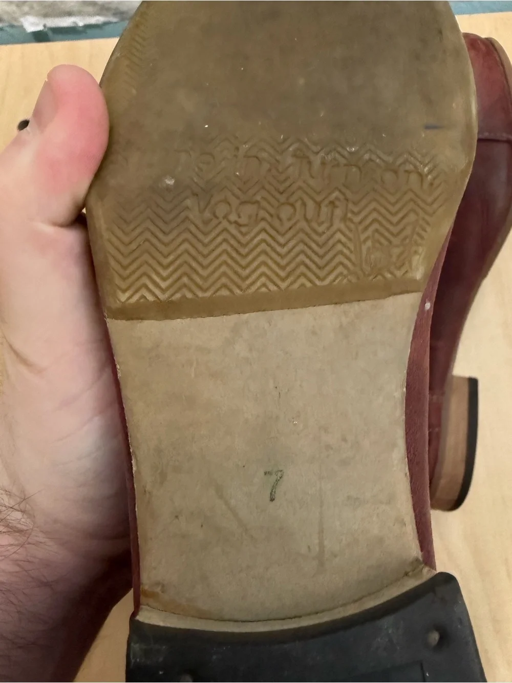 John Fluevog Radio BBC Distressed Leather Boot size women’s 7